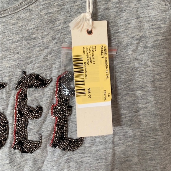 Diesel Embellished T-Shirt - Picture 4 of 5
